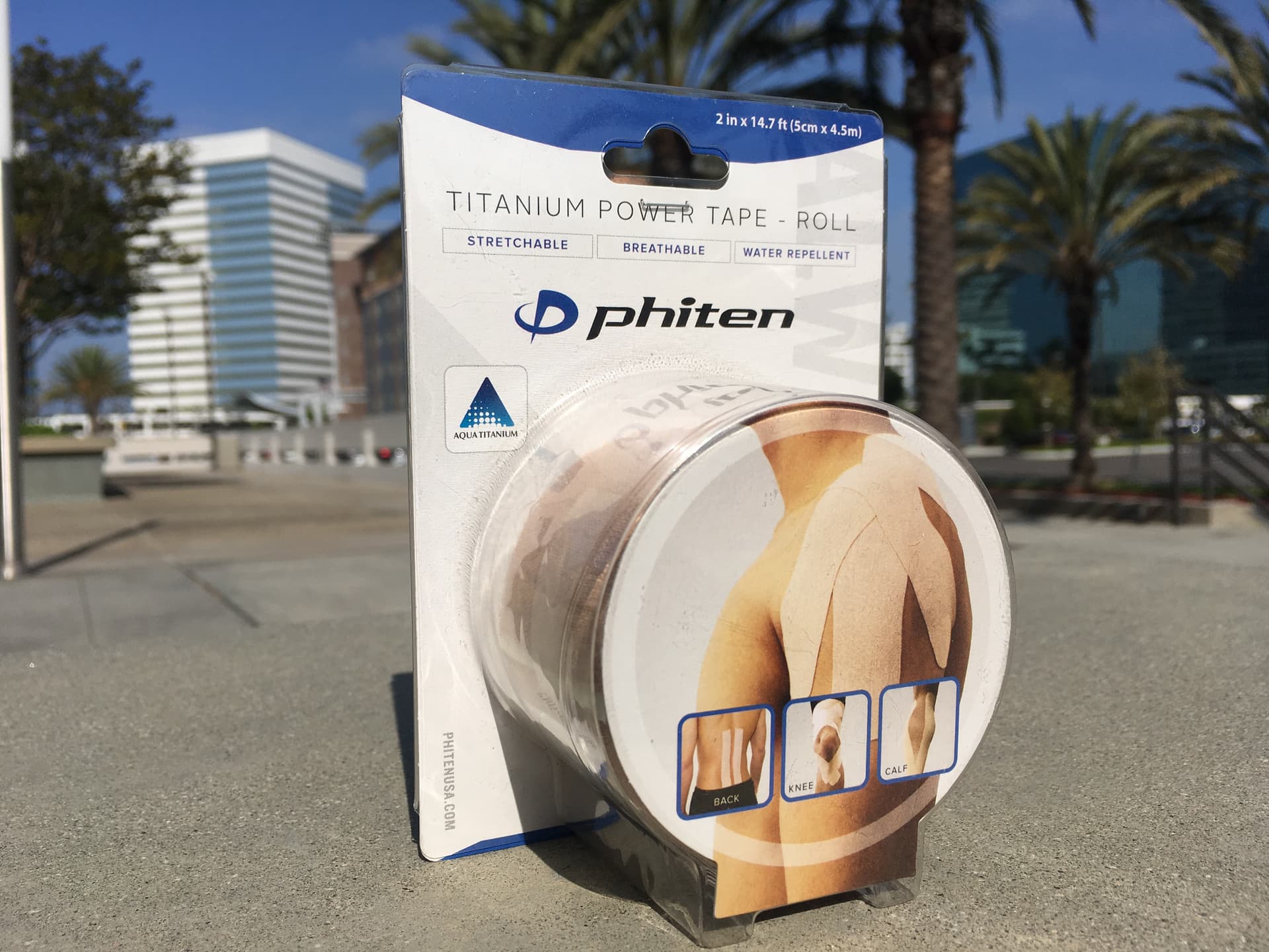 Phiten Titanium Power Tape roll, finished retail packaging