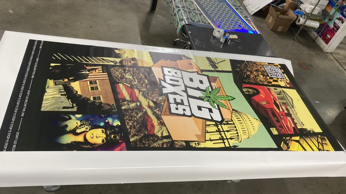 Big Boxes / Josh Wax standing banner