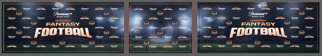 Fantasy Football step and repeat wall artwork