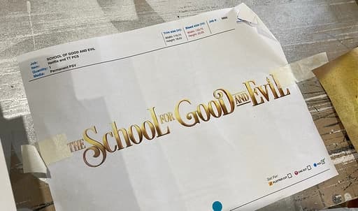Raw production, making of Gray Man signage
